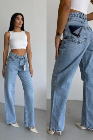 „Floretta“ džinsai šviesiai mėlyni