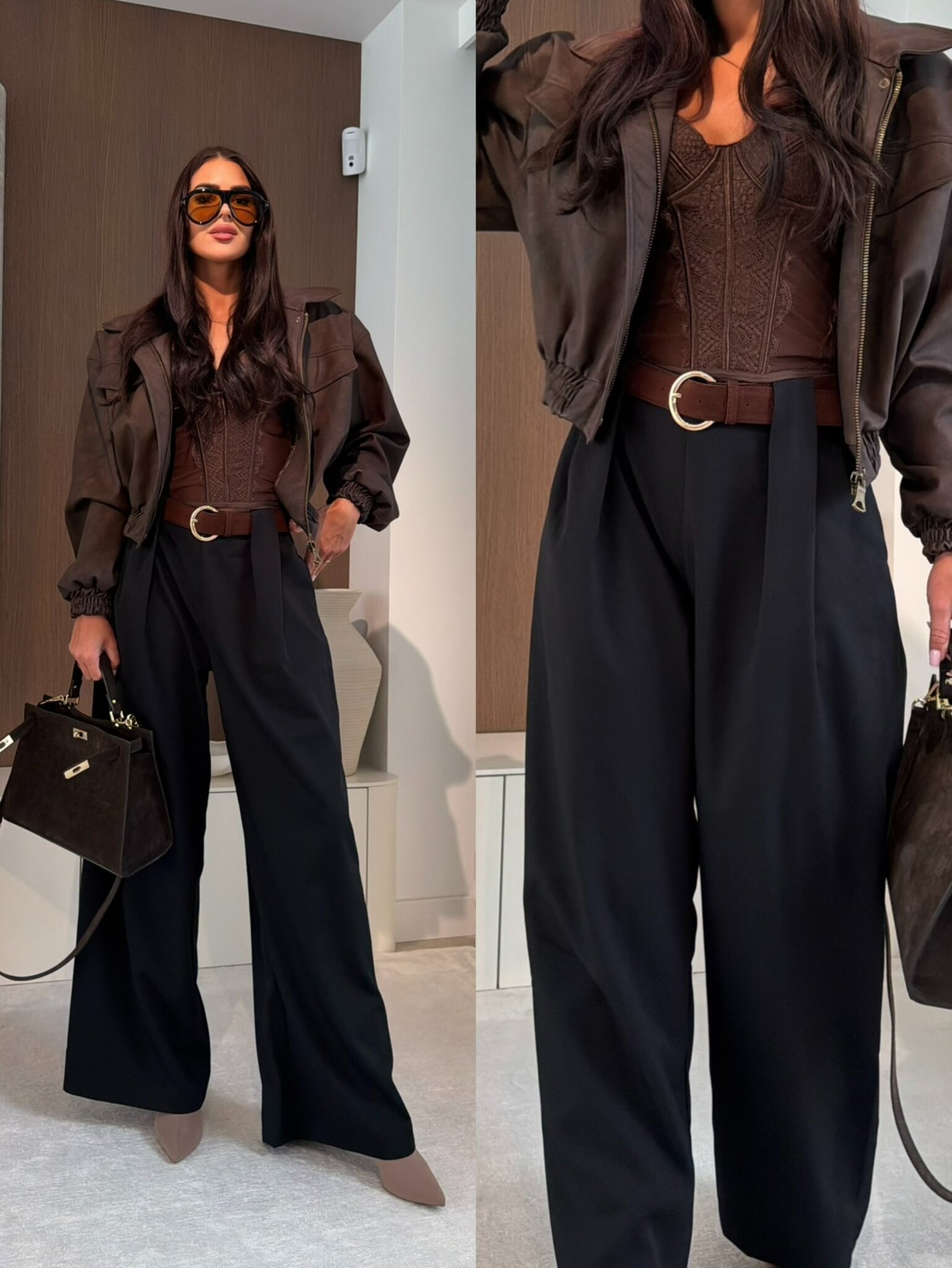 Elegantiškos juodos Scott kelnės - Image 2