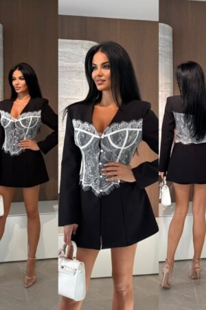 Giavene“ elegantiškas juodas 2 viename rinkinys