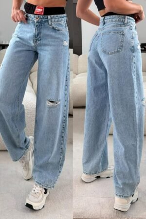 Lariss džinsai šviesiai mėlyni