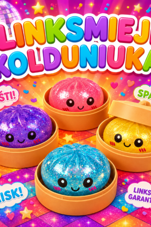 Minkomas žaislas antistresinis koldūnas dumpling