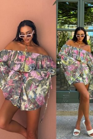 Amalfi Muse“ 2 viename rinkinys, žalias ir rožinis